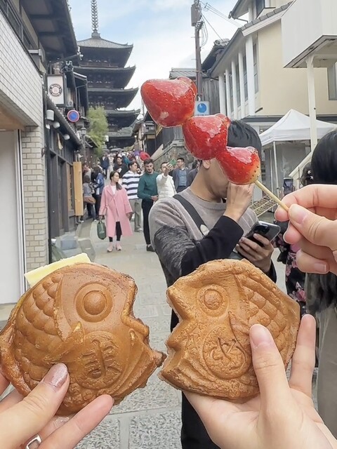 移転】まめものとたい焼き 清水店 - 祇園四条/たい焼き・大判