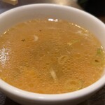 食堂 サビーズ - ベーキライスに付いてきたスープ