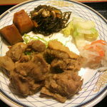 ごはん畑 - とりもも唐揚げ定食　スパイシー