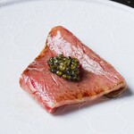神戸牛512 - 神戸牛サーロインの焼しゃぶ N25キャビア添え