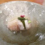 Miyagawachou Suiren - 桜鯛の桜餅風　こごみ