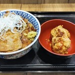 吉野家 - 大判豚肩ロース焼き丼（大盛り）¥754 唐揚げ（単品2個）¥280