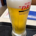 餃子の王将 - アサヒスーパードライ 生ビール(中)