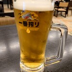 Yutopia Takara - 2024年3月　生中ビール　580円