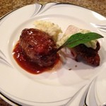 神戸パリ食堂 - ランチA:魚料理と肉料理(スープ、パンまたはライス付き)600円！