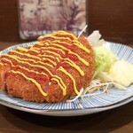 ビール長屋 貫太郎 - 超弩級ハムカツ