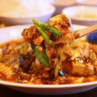 正宗広東私房菜サワダ 梅田エスト店 - 澤田流麻婆豆腐セット(1,580円)