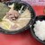 らーめん　りきまる - 料理写真:ネギ塩ラーメンと半ライス