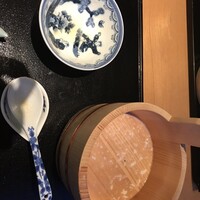 京懐石とゆば料理 松山閣 JR京都伊勢丹店 - ゆば桶は食べ終えてから写真を撮るのを思い出しました。早く食べたかったなでしょう。