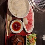 Yakiniku Shinuchi Kagurazaka - 和牛カルビ御膳 120g