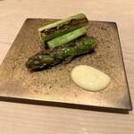 鮨 近藤 - 函館のアスパラ、味噌マヨ