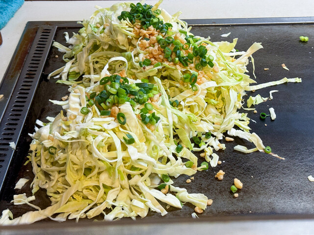 広島風おこのみ焼 珠芽（むかご） - 仙台市泉区その他（お好み焼き）の写真