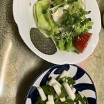 和楽居とべ - カニサラダ、めかぶ長芋