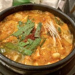 焼肉・韓国料理 牛べえ - 純豆腐チゲ@¥1580