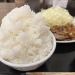 わ楽 - ご飯　いつものハマさん盛り