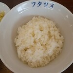 極濃湯麺 フタツメ - 小ライス￥130