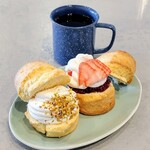 CHAKU - ■いちごウユクリームスコーン
■ウユクリームスコーン
■スペシャリテコーヒー[インドネシア マンデリン]