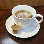 キッチン ブルー グローブ - ホワイトコーヒーにします