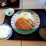 かつさと - ロースかつ定食　ごはん大盛り
            