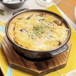 瓢箪の花 - つくしの卵とじ