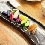 瓢箪の花 - 漬物の盛り合わせ