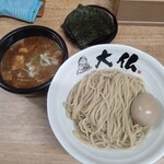 麺 大仏 - つけ麺(温)(950円)
            クーポン〔味玉〕
            のり(5枚)(100円)