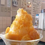 鶴亀堂ぜんざい - マンゴーかき氷