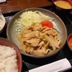 Niyu To Kiyoshouya - 今回のオーダーは豚肉生姜焼き定食