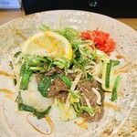 大阪産料理 空 - 牛ハラミのスタミナいため♡
