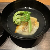 春鶯亭ひら - 朝掘り筍と鯛のおすまし