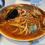 IVO ホームズパスタ トラットリア - 海の幸とトマトのスパゲティー