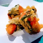 猿松 - シソ明太の天ぷら