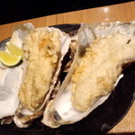 石臼挽き手打 蕎楽亭 - 牡蠣のてんぷら