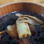 Ishiino Soba - 焼き葱と舞茸　鴨脂がたっぷり