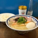 むかん 初台 - カニラーメン・味玉・ライス
