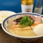 むかん 初台 - カニラーメン・味玉・ライス