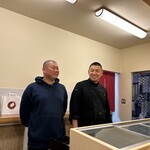 虹吉 - 笑顔も素敵な峯村シェフと藤本漁師さん☆