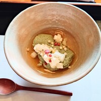 日本料理 大竹 - よもぎ豆腐