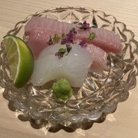 料理屋 松 - 油の乗ったぶりとやりいか