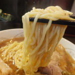 ラーメン ふくや - 醤油　５００円の麺　【　２０１４年２月　】