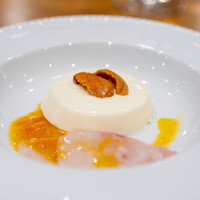 La Stalla - 2024.4 塩パンナコッタ 北海道産うに 天草本田屋石鯛 フルーツトマトとニンニクのジュ