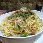 アーモンド - ボンゴレビアンコ（大盛）1,050円（ドリンク付き）