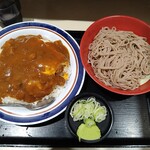 名代 富士そば - カレーかつ丼セット