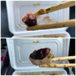 たこ焼き やっこちゃん - タコの足部と頭(胴)部