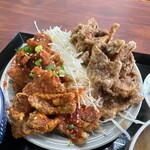 ことぶき食堂 - 料理写真:2種のブタカラ特盛