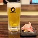 Niku Sakaba Washoku Niku To Sake No Ate - 生ビールとお通しのポテサラ
