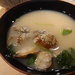 天ぷらめし 金子半之助  - アサリの味噌汁も美味し