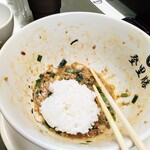 らぁめん登里勝 - 息子　和え玉も食べました（笑）