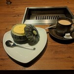焼肉うしごろ - コーヒーと、まるごとかぼちゃのアイスクリームです。