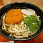 麺家 - 【コロッケうどん】400円